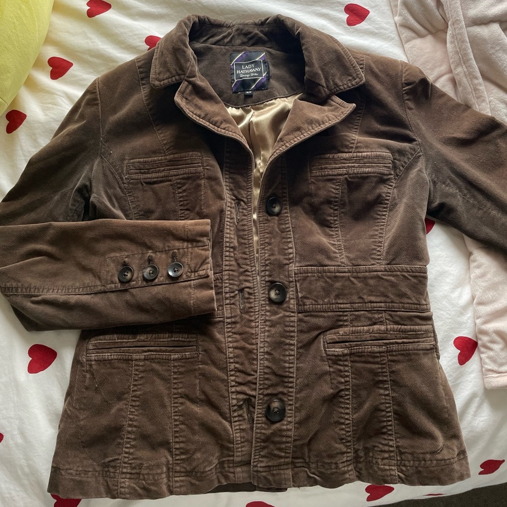 Vintage Brown Velvet Jacket
